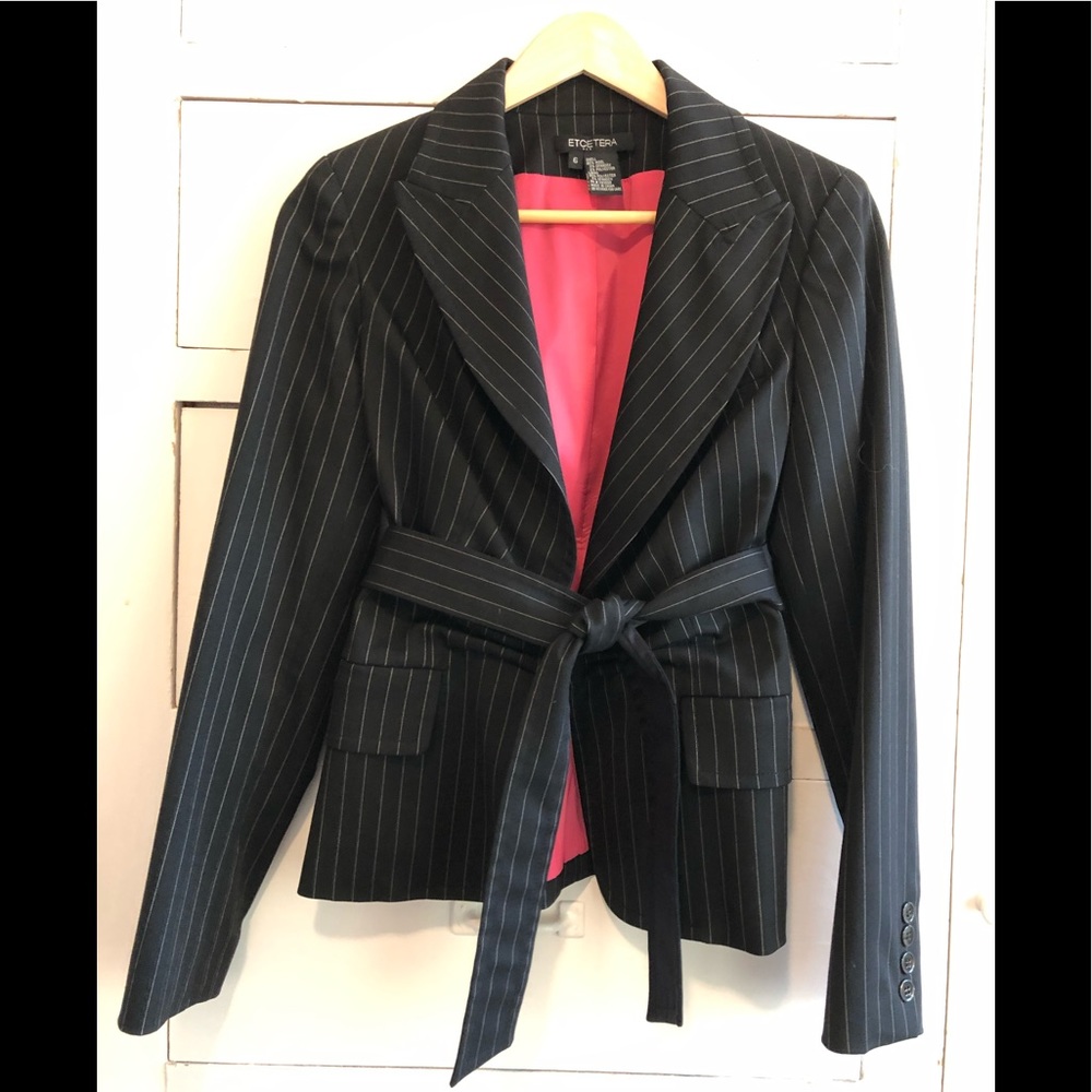 Etcetera 3 piece pinstripe suit